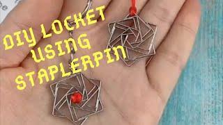 DIY LOCKET USING STAPLER PIN | BEST USE OF STAPLER PIN