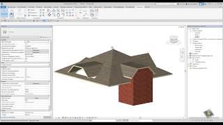 Autodesk Revit: Оболочка кровли (классическое построение)