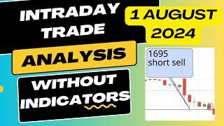 intraday trading stock analysis without indicators | Darshan tech