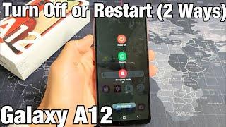 Galaxy A12: How to Turn OFF / Restart (2 Ways)