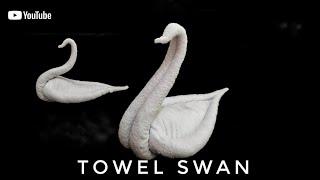 How to make towel swan - Towel art | towel animal folding