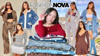 HUGE $1000 Fall Clothing Haul 2024 (FASHION NOVA) | cheetah print jeans, sweaters, boots, & sets!