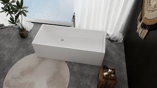 Ergonomic Solid Surface Bathtub