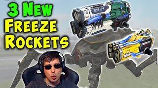 3 New Freeze Weapons: RIME CRYO GLACIER War Robots Gameplay Test Server WR