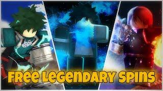 [CODES] HOW TO GET *FREE* LEGENDARY SPINS || My Hero Mania Roblox