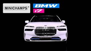 BMW i7 White Metallic 1/18 Diecast Model Car by Minichamps