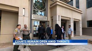 Bomb threats made via email to Hawaii State Judiciary, US District Court