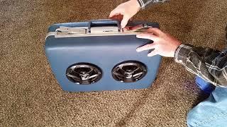 BoomBoxCreations.com  Vintage Suitcase Boombox with Bluetooth