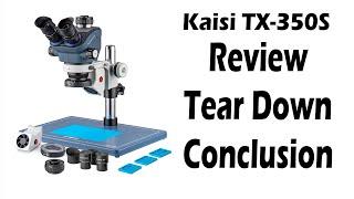 Kaisi TX-350S Trinocular Stereo Microscope review and tear down