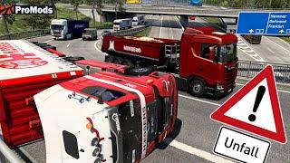 ETS2 MAN TGX 2020  UNFALL auf der Autobahnbrücke I ProMods [2210] EURO TRUCK SIMULATOR 2