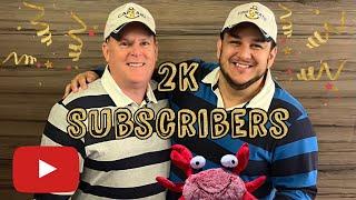Guga and Rob Celebrating 2K Subscribers.
