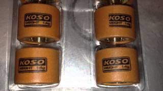 High Performance KOSO Variator Set with copper Rollers-14g