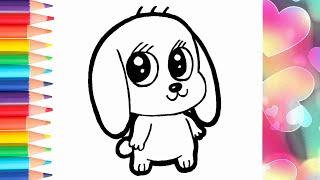 Рисунок щенок / как нарисовать щенка / рисунки для срисовки / drawing puppy / how to draw a puppy.