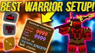 THE BEST WARRIOR SETUP IN DUNGEON! *OP* (ROBLOX DUNGEON QUEST)