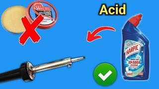 Make Soldering Flux from Tolit Cleaner Acid at Home?