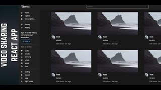 How to Design React Video Sharing App UI | Youtube Clone