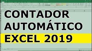 Como hacer un contador automático en Excel 2020