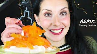 GREEK YOGURT WITH CANDIED ORANGE  -  ASMR SMACKING & SLURPING SOUNDS