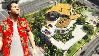 GTA 5 - Michael UPGRADES his HOUSE!! (Billionaire Mod)