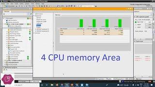 TIA Portal: 4 CPU Memory Area | Load memory | Work Memory | Retain Memory