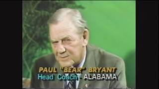 Keith Jackson interviews Bear Bryant night before '82 Iron Bowl