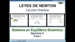 LEYES DE NEWTON. Sistema en Equilibrio Dinámico. Ejercicio 2. Parte I