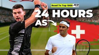 I Trained Like Roger Federer For 24 Hours! (Intense)