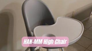 HAN-MM High Chair Folding | One Click fold, Save Space