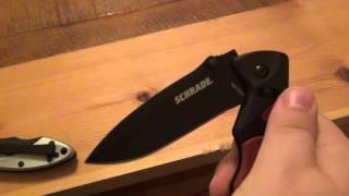 "Spine Wack" Testing On Folding Knives + Schrade's New Sure-Lock...