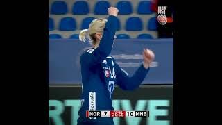 Katrine Lunde became the most capped player ever for Norway  last night