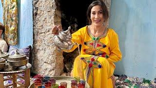 Cooking with AMAZIGH Family in MOROCCO - Best CHICKEN tajine secrets