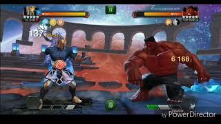 MCOC Aegon up to rank 5 and lol red hulk test / МБЧ, Эйгон 5/65, тест в лабиринте