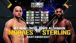 UFC Fight Night 123: Moraes vs. Sterling (Full Fight Highlights)