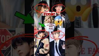 BTS Supporting rosé album Rosie !! #bts #rosé #roséapt #apt #rosie #album #blackpink #shorts #fyp