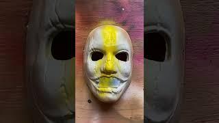Repainting another Spirit Halloween mask!  #diy #painting #halloween #art