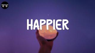 Olivia Rodrigo - happier (Lyric Video) | Conan Gray, Madison Beer,...