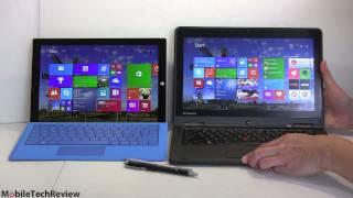 Microsoft Surface Pro 3 vs. Lenovo ThinkPad Yoga Comparison Smackdown