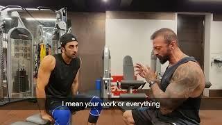 Ranbir kapoor speaks about this gym training with his coach.