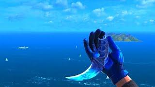 Сет Gloves "Shatter"  и Karambit "Cold Flame"