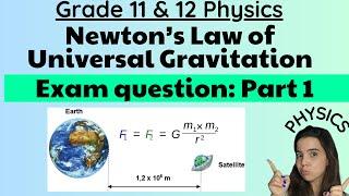 Newton's Law of Universal Gravitation Exam Question PART 1