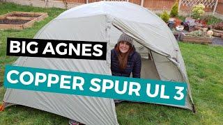 Big Agnes Copper Spur UL3 setup | Time lapse