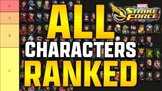 ULTIMATE TIER LIST - ALL CHARACTERS RANKED - MARVEL Strike Force - MSF