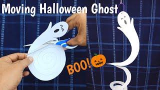 Moving Halloween Ghost With Paper | Halloween Craft DIY | Halloween Decoration DIY | Halloween DIY's