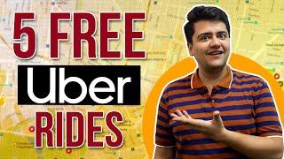 Trick to Get 5 FREE Uber Rides | Uber First Ride Free Promo Code | Uber Code 2023