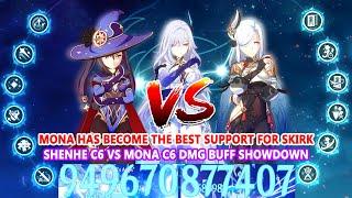 Mona has become the Best Support for Skirk Now! | Mona C6 vs Shenhe C6 DMG Buff Showdown