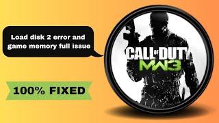 Call of duty load disk 2 error and game memory full issue FIXED