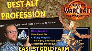 PASSIVE GOLD! Use Alchemy to PRINT Gold by making Blasphemite World of Warcraft The War Within