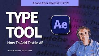 After Effects: How To Use The Type Tool