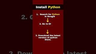 How To Install Python 3 11 0 in Windows | Python #shorts