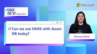 Can we use FAISS with Azure DB today?